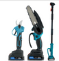 Kit de Poda Inalámbrico 3 en 1 con Motosierra, Tijera de Podar y Extensor Telescópico