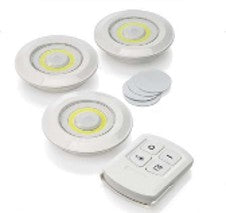 PACK 3 LUCES LED CON MANDO